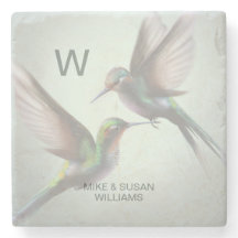 Hummingbird Monogram Naam toevoegen