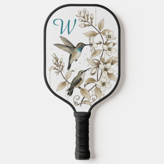 Hummingbird Monogram Pickleball Paddle (Voorkant)