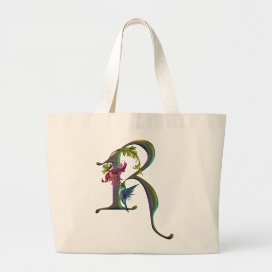 Hummingbird Monogram R Grote Tote Bag (Voorkant)