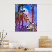 HUMMINGBIRD MOONLIGHT OASIS POSTER (Keuken)