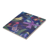 Hummingbird Mosaic original art Tegeltje (Zijkant)