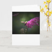 Hummingbird Moth, kaart (Gele Bloem)