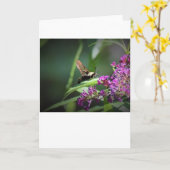 Hummingbird Moth, kaart (Gele Bloem)