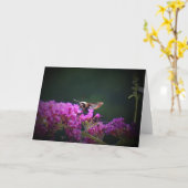 Hummingbird Moth, kaart (Gele Bloem)