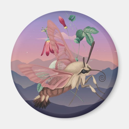 Hummingbird Moth Magneet (Voorkant)