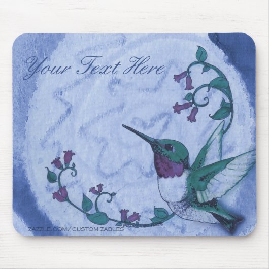 Hummingbird Mousepad Muismat (Voorkant)