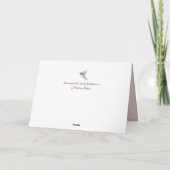 Hummingbird Muttertags Card Kaart (Achterkant)