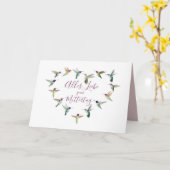 Hummingbird Muttertags Card Kaart (Gele Bloem)