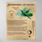 HUMMINGBIRD MYTHOLOGY POSTER (Voorkant)