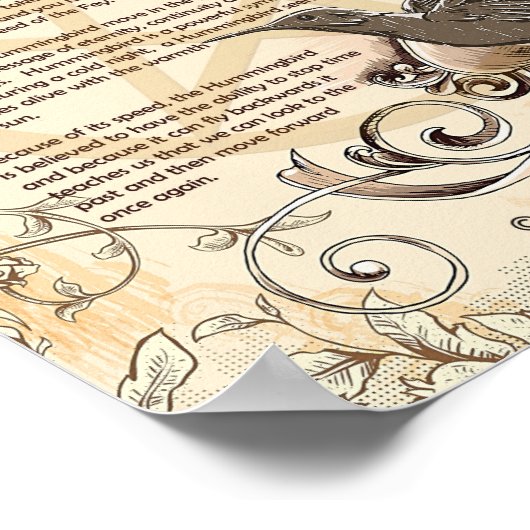 HUMMINGBIRD MYTHOLOGY POSTER (Hoek)