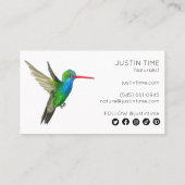 Hummingbird Naturalist Guide Birdwatch Hiking Visitekaartje (Achterkant)