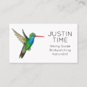 Hummingbird Naturalist Guide Birdwatch Hiking Visitekaartje (Voorkant)