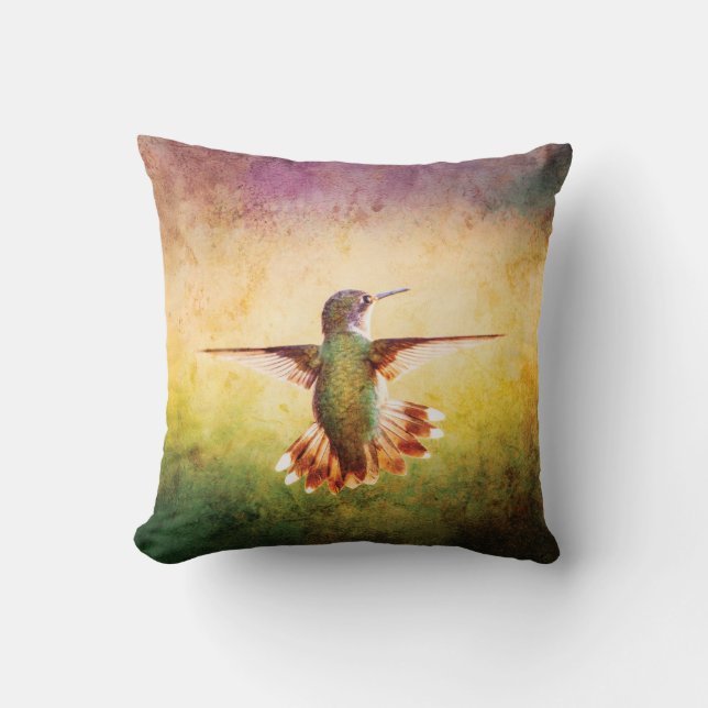 Hummingbird Nature Throw Pillow Kussen (Voorkant)