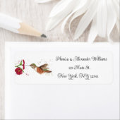 Hummingbird Natuur Waterverf Return Address Label (Insitu)