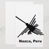 Hummingbird Nazca, Peru Briefpapier (Voorkant / Achterkant)