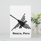 Hummingbird Nazca, Peru Briefpapier (Staand voorkant)