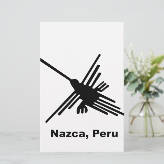 Hummingbird Nazca, Peru Briefpapier (Staand voorkant)