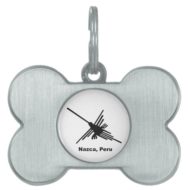 Hummingbird Nazca, Peru Huisdieren Naamplaatje (voorkant)