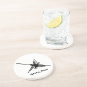 Hummingbird Nazca, Peru Zandsteen Onderzetter (Zijkant)