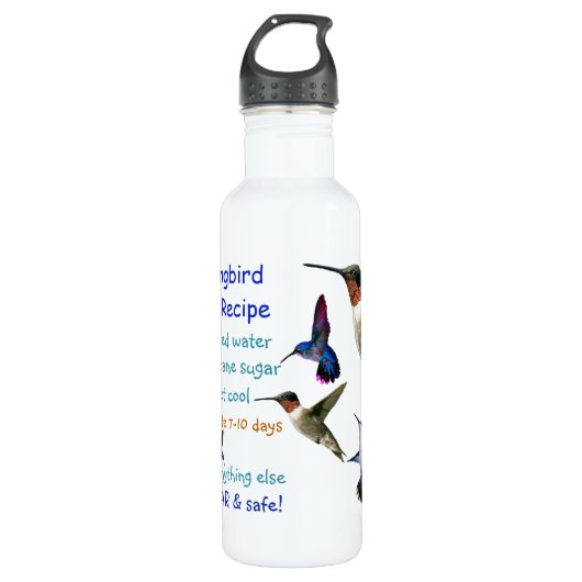 Hummingbird Nectar Bottle Waterfles (Voorkant)