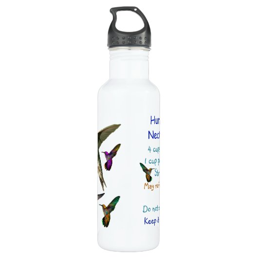 Hummingbird Nectar Bottle Waterfles (Achterkant)