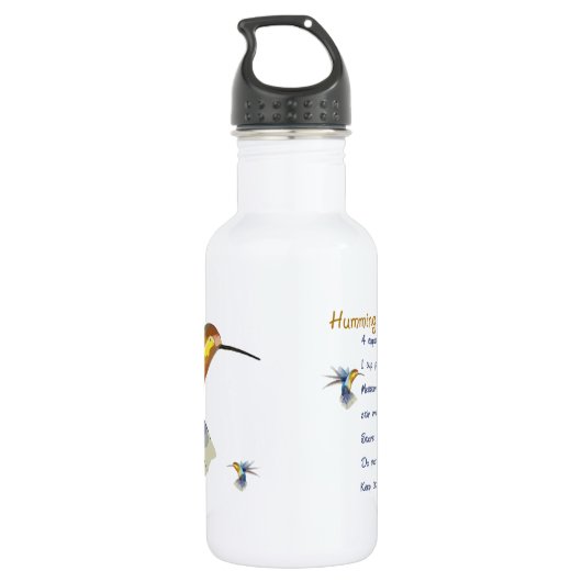 Hummingbird Nectar Bottle Waterfles (Achterkant)