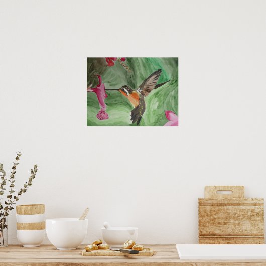 Hummingbird Nectar Poster (Keuken)