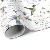 Hummingbird Nectar Recipe Gift Wrap Cadeaupapier (Rol Hoek)