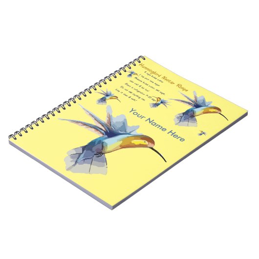 Hummingbird Nectar Recipe Notitieboek (Linkerzijde)