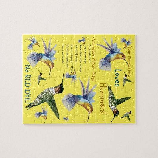 Hummingbird Nectar Recipe Puzzle Legpuzzel (Horizontaal)