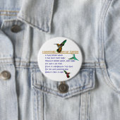 Hummingbird Nectar Recipe Ronde Button 7,6 Cm (In situ)