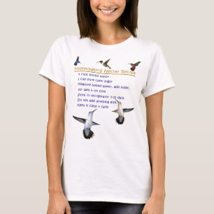 Hummingbird Nectar Recipe T-shirt