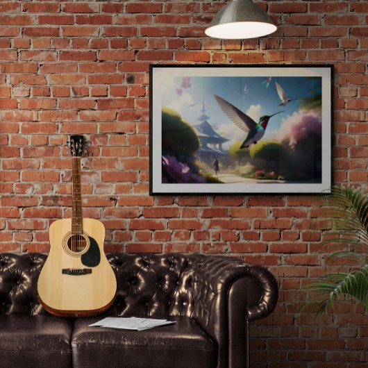 Hummingbird neemt vlucht Poster