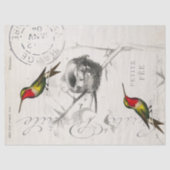 Hummingbird Nest  French Postmark Decoupage Tissuepapier (Voorkant)