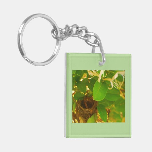 Hummingbird Nest Honeysuckle Sleutelhanger (Voorkant Links)