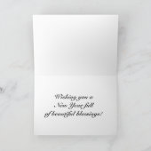 Hummingbird Nieuwjaar Feestdagen Kaart (Binnen)