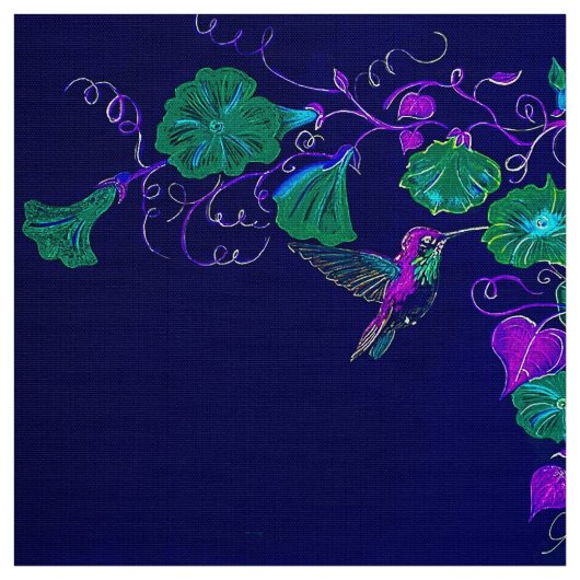 Hummingbird Nights Stof (Swatch)