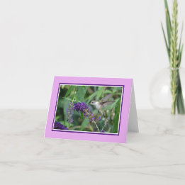 Hummingbird Note Card Kaart