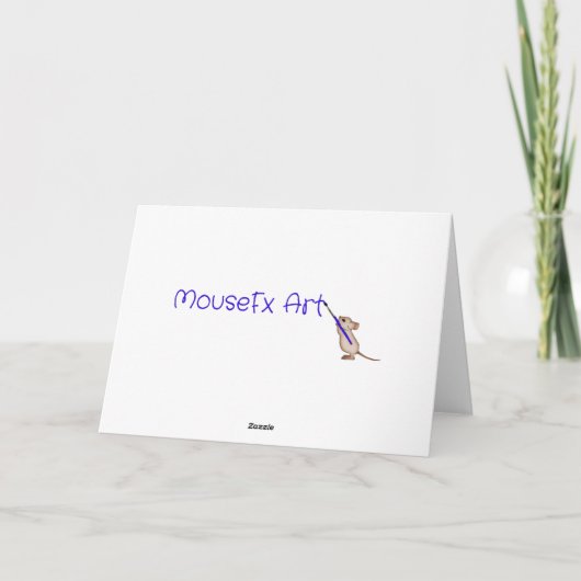 Hummingbird Note Card Kaart (Achterkant)