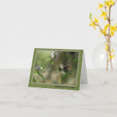 Hummingbird note card kaart (Gele Bloem)