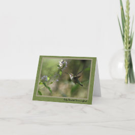 Hummingbird note card kaart