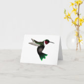 Hummingbird note card kaart (Gele Bloem)