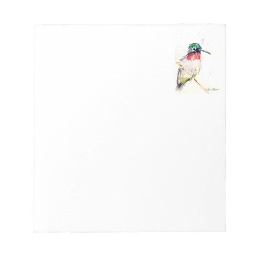 Hummingbird Note Pad Notitieblok (Voorkant)