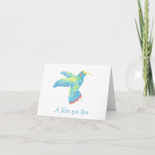 Hummingbird Notecard Notitiekaartje (Voorkant)