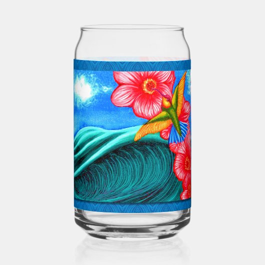 Hummingbird Ocean  Blikvorm Glas (Voorkant)
