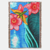 Hummingbird Ocean Deken (Voorkant Verticaal)