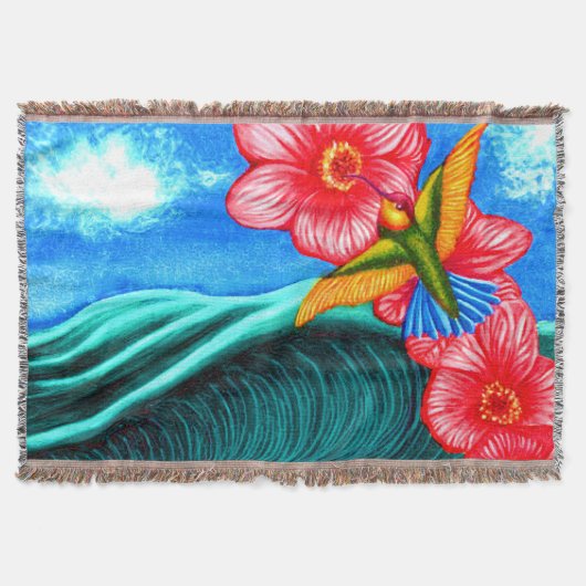 Hummingbird Ocean Deken (Voorkant)