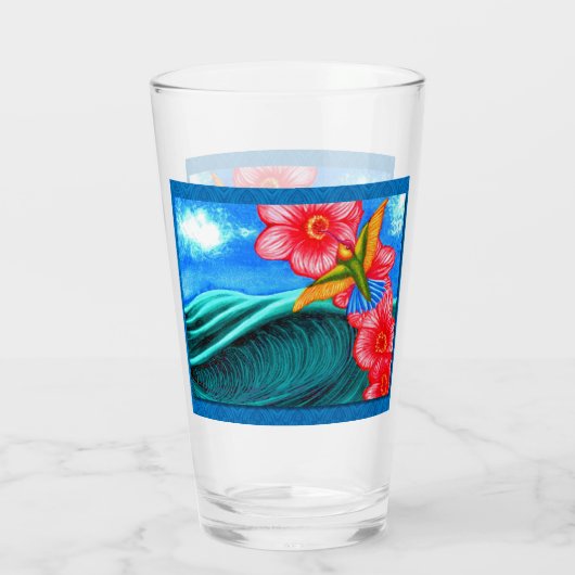 Hummingbird Ocean Glas (Achterkant)