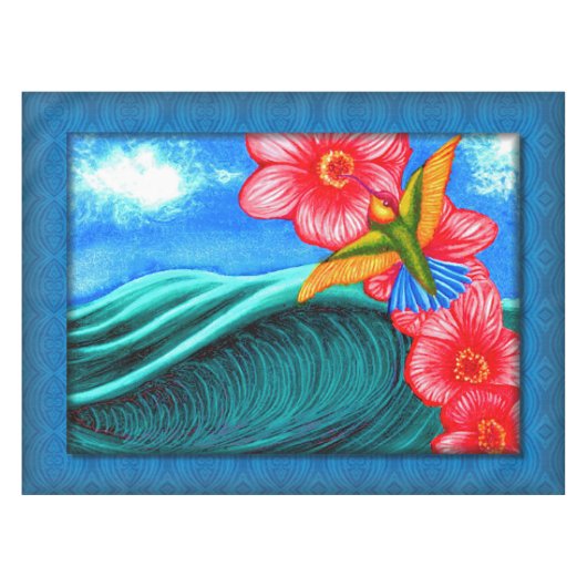 Hummingbird Ocean Tafelkleed (Voorkant (Horizontaal))