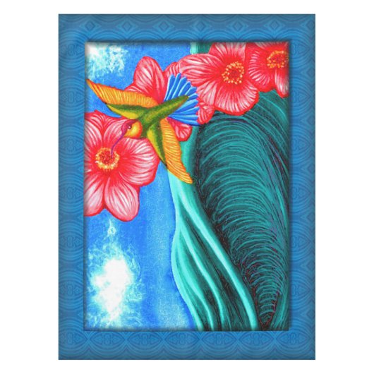 Hummingbird Ocean Tafelkleed (Voorkant)